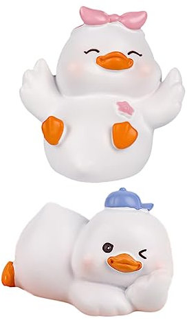 ABOOFAN 4 Stück Ornamente Figuren Für Kinder Blumentopfdekorationen Kinder Automobilkunsthandwerk Mini Kuchen Topper Kleine Figur Kuchen Zubehör Harz Weiß Schreibtisch Skulptur