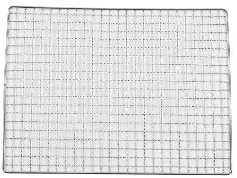 Wnvivi Grilldrahtmatte, 35 X 26 cm, Edelstahl, Grillmatte, Multifunktionale Kochmatten, Backgittermatte, Grillgitter für Zuhause, Picknicks, Camping