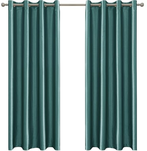 Ystyle Tende Per Interni 2 Pezzi, Tende Camera Da Letto, Tende Oscuranti, Tenda Oscurante Da Interno, Tenda Termica Isolante Freddo E Caldo, Tende Fonoassorbenti, 140x260 cm, Verde Scuro
