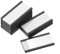 QUARKZMAN Porte-Étiquettes Magnétiques en Caoutchouc en Forme de C de 2 x 1 pour Étagères Métalliques, Organisation de Bureaux, Classeurs, Lot de 100