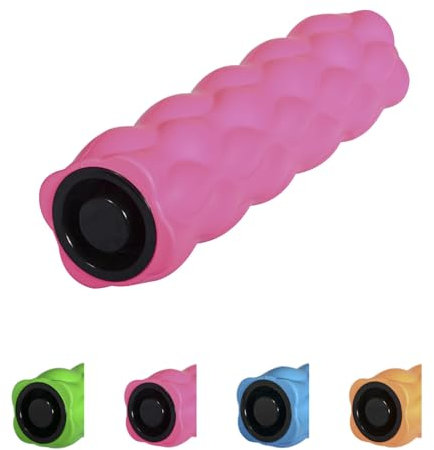 Enjoy Fit® Massageroller Yogarolle Faszienroller aus Schaumstoff,46cm lang,13 x 13 cm (pink)