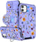 VincitoreModa for iPhone 11 Case Women - [2in1] Cute Girls Floral Compatible with MagSafe Ring Stand Girly Slide Camera Cover Design for Apple for iPhone 11 Phone Case 6.1