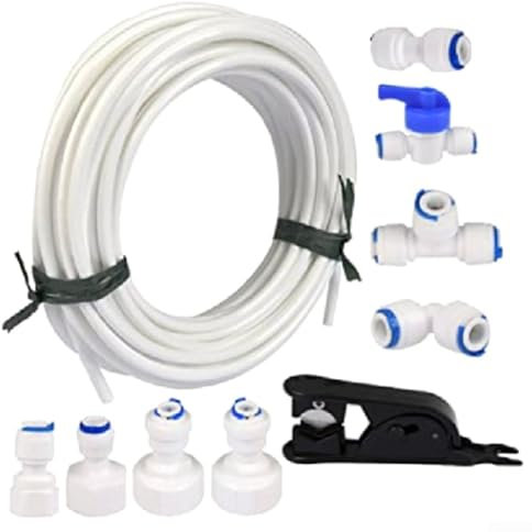 YUANGANG Water Line Connection Set Refrigerator/Coolers Connection Kit Water Pipe Connectors For Most Standard Coolers And Freezers 15m