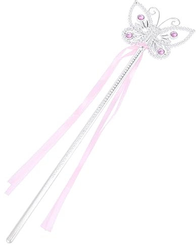 TINEASUR 3Stücke Junge Mädchen Zauberstäbe mit Glitzer für Mädchen Elektroplattierte Feenstäbe für Prinzessinnenpartys Geburtstagsfeiern und Halloween