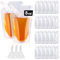 TUBAWD 24Pcs Drink Pouches, Festival Drink Containers, Plastic, White