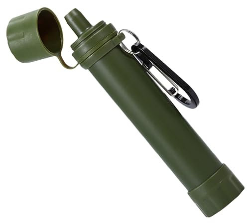 Milisten Portable Outdoor Water Purifier Straw Convenient Water Filter for Camping Hiking Backpacking Emergencies Lightweight Outdoor Gear