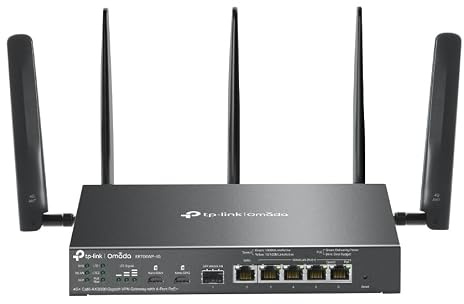 Omada ER706WP-4G Cat6 AX3000 Gigabit VPN Gateway 4 Port PoE+