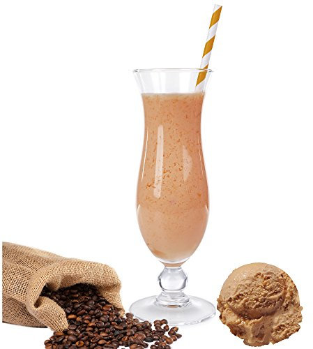 Eiskaffee Molkepulver Luxofit mit L-Carnitin Protein angereichert Wellnessdrink Aspartamfrei Molke (Eiskaffee, 1 kg)