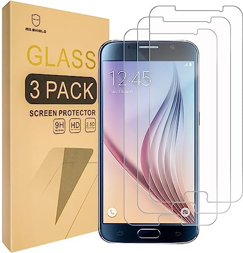 Mr.Shield Schutzfolie Kompatibel mit Samsung Galaxy S6 [3 Stück] Schutzglas Schutzglasfolie 9H Härte, HD Klare Displayschutzfolie