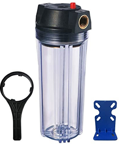 Geekpure Boîtier transparent fin standard de 25,4 cm - Port de 1 pouce avec support de clé à décompression - 2,5 x10 pouces