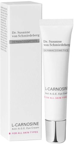 Dr. Susanne von Schmiedeberg L-Carnosine Anti-A.G.E. Eye Cream – Anti-Aging Pflege für die Augenpartie – 1 x 15 ml