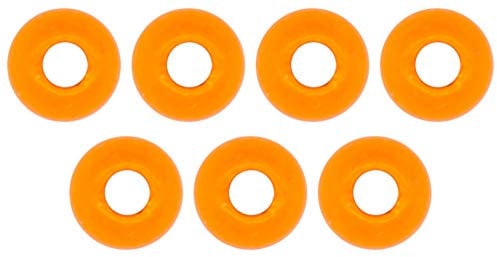 FTM Tungsten Perle Omura rundes Loch - Tungstenperlen, Farbe/Durchmesser/Inhalt:Fluo orange / 3.3mm / 7 Stück