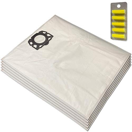 MohMus Set 5 Parfums + 5 Premium Sacs Aspirateur pour Kärcher WD 4.200, WD 5.200 M, WD 5.300