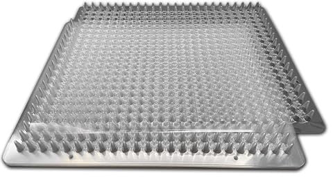 BYTEBAY Furniture Protector & Cat Repellent Outdoor/Indoor Scat Mat for Cats, Dogs, Pests, 16 x 13 Inches, 8 Pack