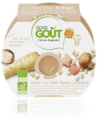 GOOD GOUT - Assiette Haricots Coco, Poulet Fermier Et Champignons 220G