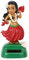 NOPNOG Auto Solar Shaking Head Ornament, Hula Hawaii Girl Style, für Auto Dashboard Dekoration (Rot)