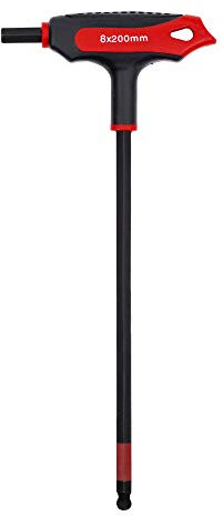 STIER T-Griff-Schraubendreher, 6KT, SW 8 mm, als Kurz- oder Langklinke nutzbar, optimale Kraftübertragung