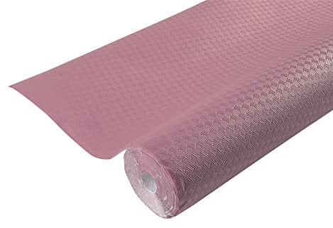 PRONAPPE - Réf. R800686I - Carton de 16 nappes jetables en papier gaufré - Rouleau de 6 M de long et 1,18 M de large - Gaufrage unique, esthétique et profond - Couleur rose poudré