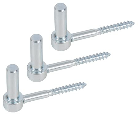 Alberts 306489 Kloben zum Einschrauben | J-Haken, mit angeschnittenem Gewinde | galvanisch blau verzinkt | Dornmaß Ø14 mm | Länge 105 mm | 3er Set