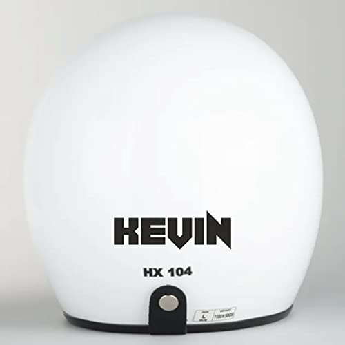 ADESIVI NOME PERSONALIZZATO BICI MOTO CASCO AUTO SCUOLA CASA decalcomanie tuning COD.C0017 (Nero)
