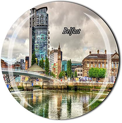 Belfast Northern Ireland Fridge Magnet Souvenir Gift Crystal Magnetic Sticker Collection