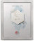 aFFa frames, Hekla, Cadre photo en MDF rectangulaire facile d'entretien avec façade en verre acrylique, Blanc 24x30 cm