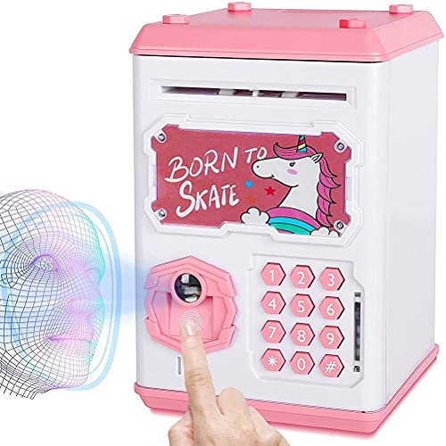 Prevessel Tirelire électronique en forme de cochon avec empreintes digitales et mot de passe - d'anniversaire pour enfants garçons et filles