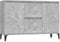 vidaXL Sideboard 2 Schubladen 2 Türen Kommode Anrichte Schrank Beistellschrank Mehrzweckschrank Standschrank Betongrau 104x35x70cm Holzwerkstoff
