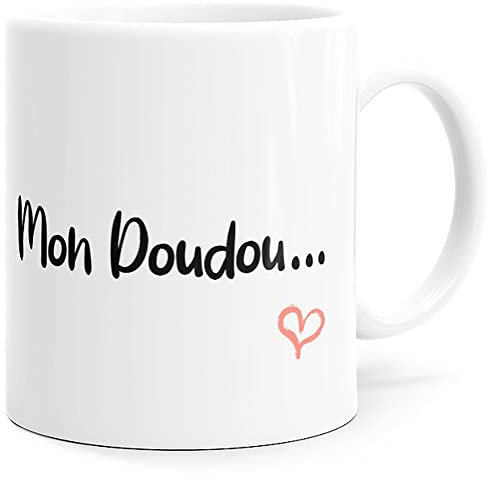 Luigi Collection Mug Humour Mon Doudou Tasse Message drôle Amour. Idée Cadeau Original pour Ami Couple Amoureux Collègue Frère Mari Homme Fiancé Copain pour Anniversaire St Valentin Noël.