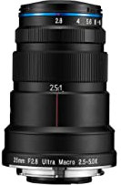 Venus Laowa Objectif macro 25 mm f/2.8 2.5-5X pour appareil photo Canon RF