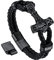 Bandmax Schwarzes Thors Hammer Männerarmband Personalisiert Wikinger Lederarmband Länge 23 CM Mjölnir Geflochtenes Armband mit Magnetverschluss Viking Schmuck