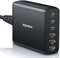 Rocoren USB C Ladegerät Mehrfach 100W, PD3.0 QC4.0 PPS Schnellladegerät Wandladegerät, 6 Ports Unabhängige Schnellladung Kompatibel mit MacBook Air, iPhone 15 Pro, iPad Pro, Galaxy S24/S23, Huawei