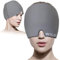 WILD+ Migraine Cold Cap, Gel Cold & Hot Therapy Headache Relief Ice Cap, Reusable Ice Heat Pack, Migraine Mask Used for Sinusitis/Tension/Stress/Puffy Eyes-Grey