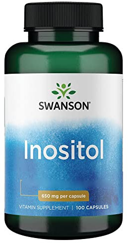 Swanson, Inositol, 650mg, 100 Capsules, High Dose, Soy Free, Gluten Free, Non-GMO