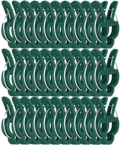 30 Pcs Large 1-3/4 inch Plant Support Clips,Flower and Vine,Garden Tomato Plant Support Clips for Supporting Stems,Vines Grow Upright Climbing,Tool for Straightening,Tomato Cage