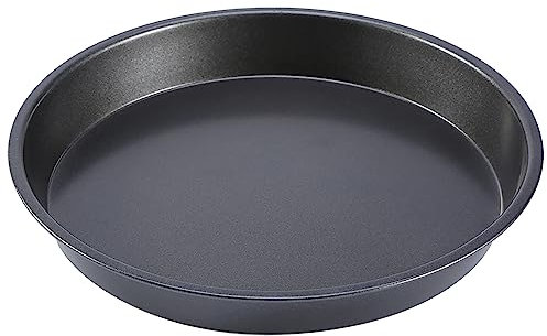 Omabeta Pizza Grill a Microonde Piatti 23 * 23 * 4 9 Pollici in Acciaio al Carbonio Antiaderente Tondo per Pizza Forno a Microonde Piatti da Forno Padelle Teglia da Forno