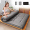 Dremdo Futon Matratze, Gepolsterte Japanische Bodenmatratze Steppbett Matratze Topper, Faltbare Roll Up Doppel Einzelmatratze Boden Liege Bett Sofa,Grau,150x200cm