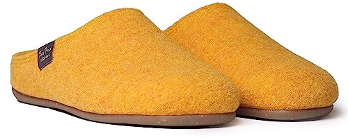 TONI PONS Chausson de maison femme en feutre recyclé - MONA-FR - Jaune, 36 EU