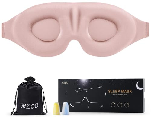 MZOO Luxury Sleep Mask for Women Men Patented Light Blocking Design