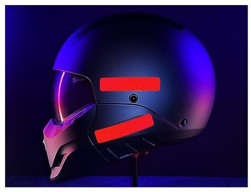 Whamhead Veloviz Reflective ORIGINAL RED French France Traffic Law Motorcycle Helmet Stickers