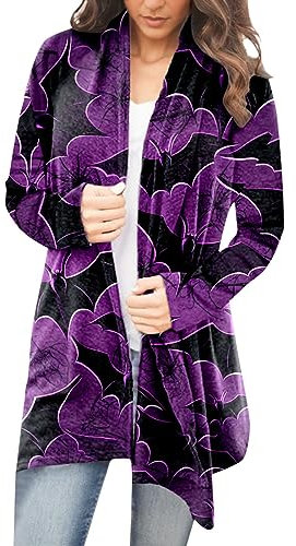 GFPGNDFHG übergangsjacke Damen Amy Vermont Mantel Damen Hoodie Mit Reißverschluss Damen Herbst Sweatshirt Halloween Print Pullover Rundhals Langarm Top Sweatshirt Bademantel Damen Ohne Winterjacke