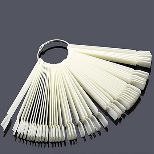 Nuancier Ongles 40 Pièces, Ongles Faux Présentoir Outils de pratique des ongles Palette de couleurs Pour la conception de la pratique des ongles (nature)