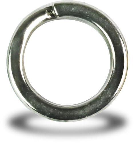 Heavy Duty Split Ring VMC Farbe Schwarz [Nummer 5] [10 Stück] [90 Kilogramm]