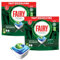 Fairy Original All in One Dishwasher Pouches Food Grease Water Stains Remover Cleaner Detergent Shiny Glasses Washing Up Liquid 14pk Pack of 2 with Welari Thank You Card | (2pack) (2x189g)