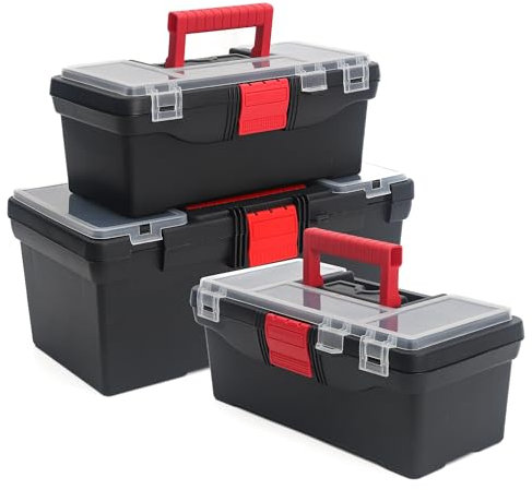 Simpa 3-Piece Toolbox Organiser Set: Includes 16 & 13 Toolboxes & 10 Toolbox