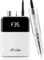 Kredioo Nail Drill, Electric Nail File for Acrylic and Gel Nails, 35,000RPM Portable Rechargeable Nail Drill Machine, Manicure Pedicure E File Kit with Travel Bag, Pause Button (White)