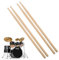 2 Paires Baguette Batterie 5A, Classiques Baguettes en Bois D'érable, Drumsticks de Batterie 5A, pour Adultes, Enfants et Débutants, pour Instruments de Musique Professionnels