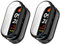 Niboow Funda [2-Piezas] para Xiaomi Smart Band 9 (Xiaomi Mi Band 9), Anti-Choque Funda, con Protector de Pantalla, TPU antirrayas Protectora para Xiaomi Smart Band 9 (Xiaomi Mi Band 9) - Negro + Negro