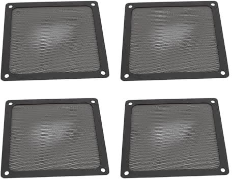 PC Fan Dust Filter, 4PCS 140 X 140mm DIY PC Case Dust Mesh Filter for Computer PC Case,Vent Dust Filter Cover PVC Case Dust Proof Filter Cover, PC Mesh Grill with Magnetic Stripe