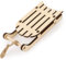 GEBETTER Miniatur Holzschlitten 11,5x5x2cm Weihnachten Mini Holz Schlitten Wichtel Zubehör für den Weihnachtswichtel Winter Deko für Winterlandschaften Weihnachtsdekoration Christbaumschmuck